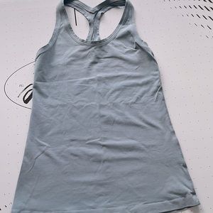 Lululemon tank top light blue size 8.